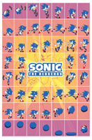 Sonic in movement poster by Tyson Hesse
